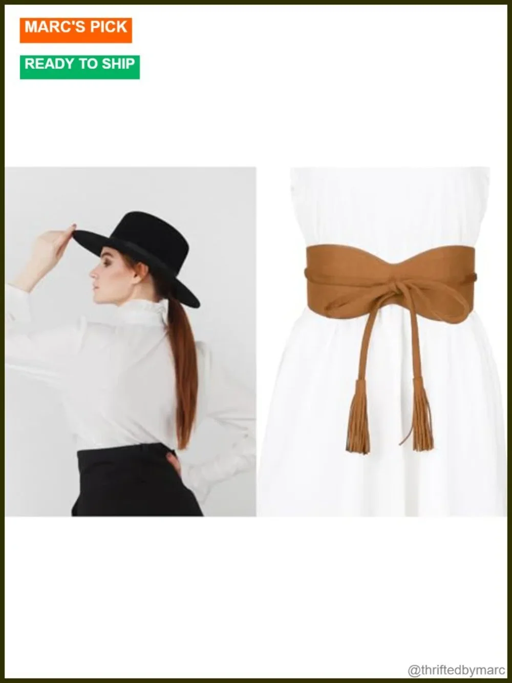 Faux Suede Tassel Belt, Obi Cinch Corset Belt Waistband for Dress